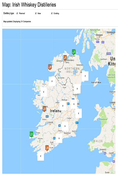 Dublin Whiskey Tours - ABFI Map